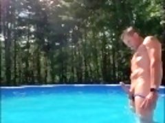 Hot Ameteur Summer Pool Time Cock Outdoors Kinky Risky Sexy Delicious HD
