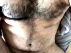 Arab boy cums big load and plays with after shower