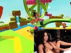 Stunning Latina milf shows off her naked curves on webcam