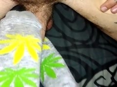 Wife gives an amazeing sockjob to cumshot