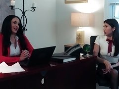 Video of erotic fucking with a hot office worker - compilation