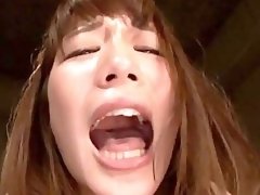Japanese lands massive inches in her wet cunt for loud missionary POV