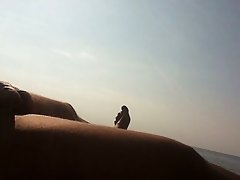 My cock on the beach