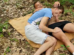 BRINGMEABOY Liam Rose fucked by his stepdad Cris Denny outdoors