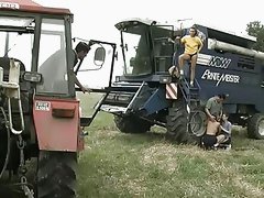 Orgy on the tractor