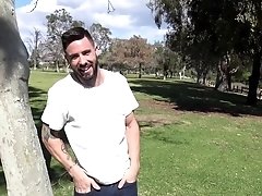 Well dressed gay guy picked up in a park and brought home to fuck