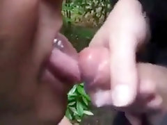 He loves cumshot many times in a row outdoor