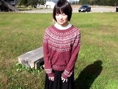 Sweet Asian girl with small tits gets banged in the outdoors